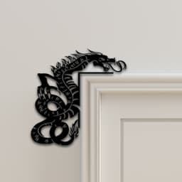 Dragon Door Corner Decor 3d model