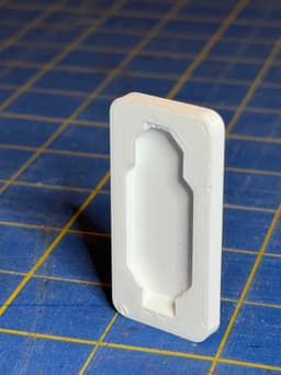 Multipoint Rail Snap-in Slot - Negative 3d model