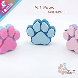 Clicky Paw Print 3d model