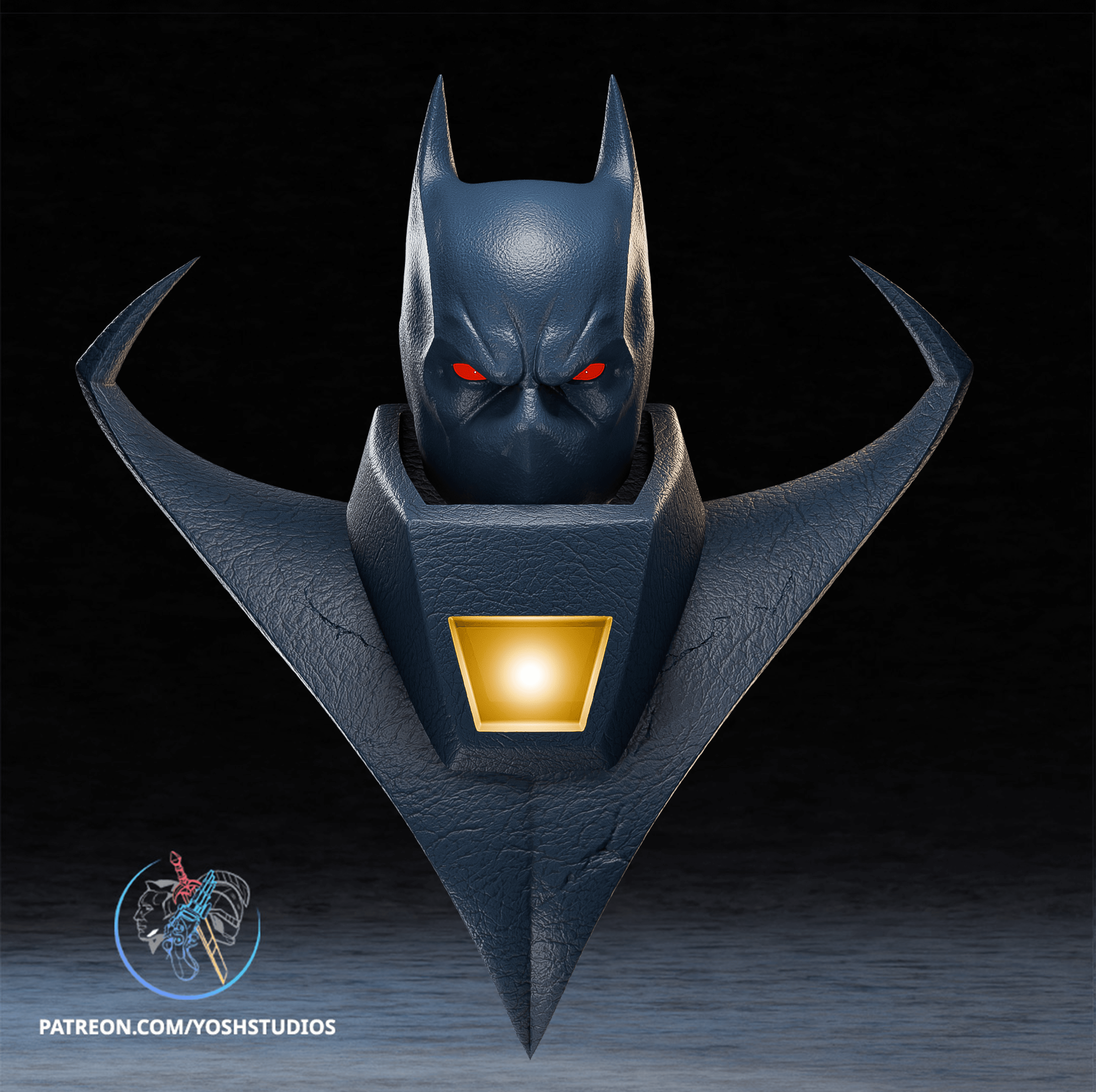 Detective Knightfall Mask 3D Printer STL File 3d model