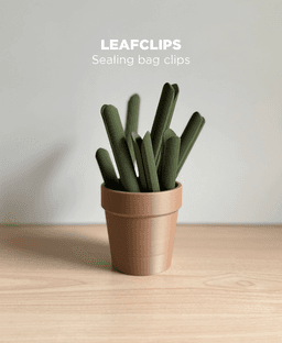 Leafclips, sealing bag clips. 3d model