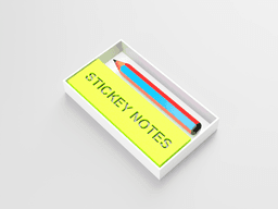 STICKEY NOTE KEYCHAIN - DEATH NOTE 3d model