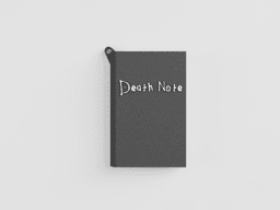 STICKEY NOTE KEYCHAIN - DEATH NOTE 3d model