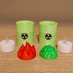 Toxic Barrel LED Tea Light 3d model