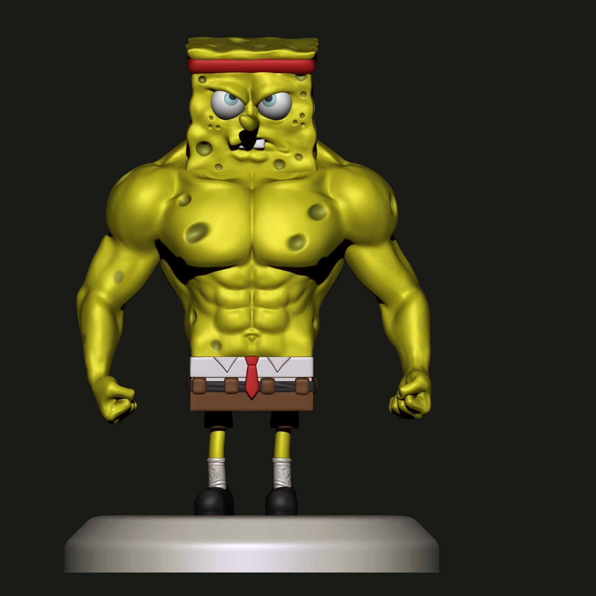 BodyBuilder Spongebob Squarepants 3d model