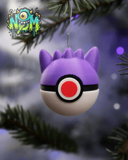 Gengar Ball Xmas- Nomz 3d model