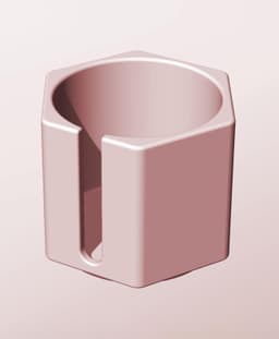 CH68-65-S Stackable slotted bin box module for creative decor 3d model
