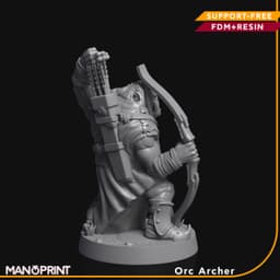 Orc Archer Fantasy miniature 3d model