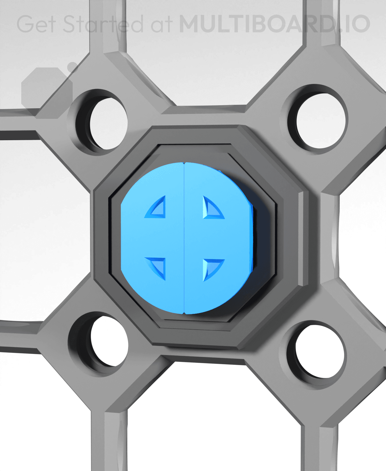 Bolt-Locked Insert - Fix Point (Folded) 3d model