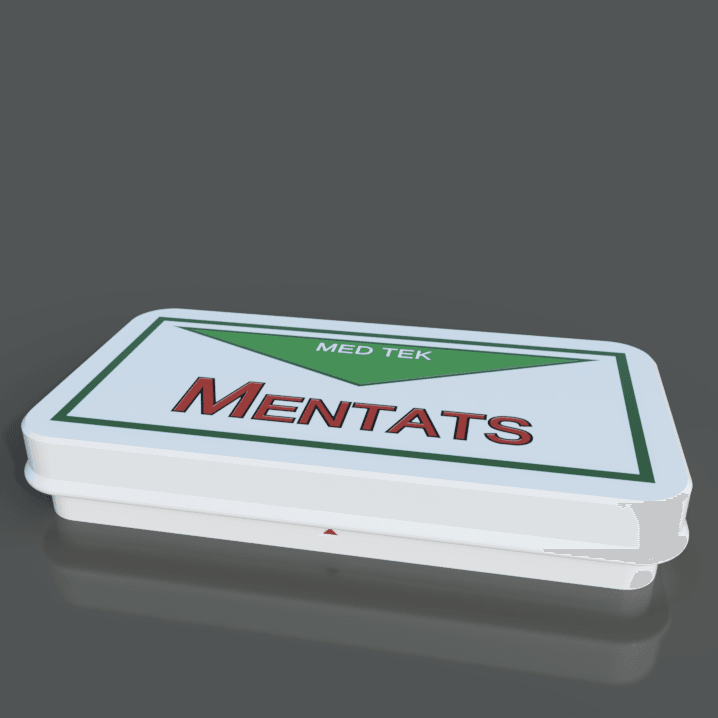 Fallout MED-TEK Mentats Container 3d model