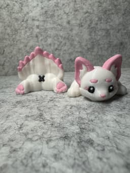 Kitsune Fox Face/Booty Bookmark 3d model