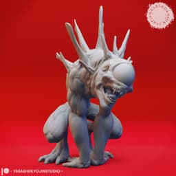 Nothic Pair - Tabletop Miniatures (Pre-Supported) 3d model