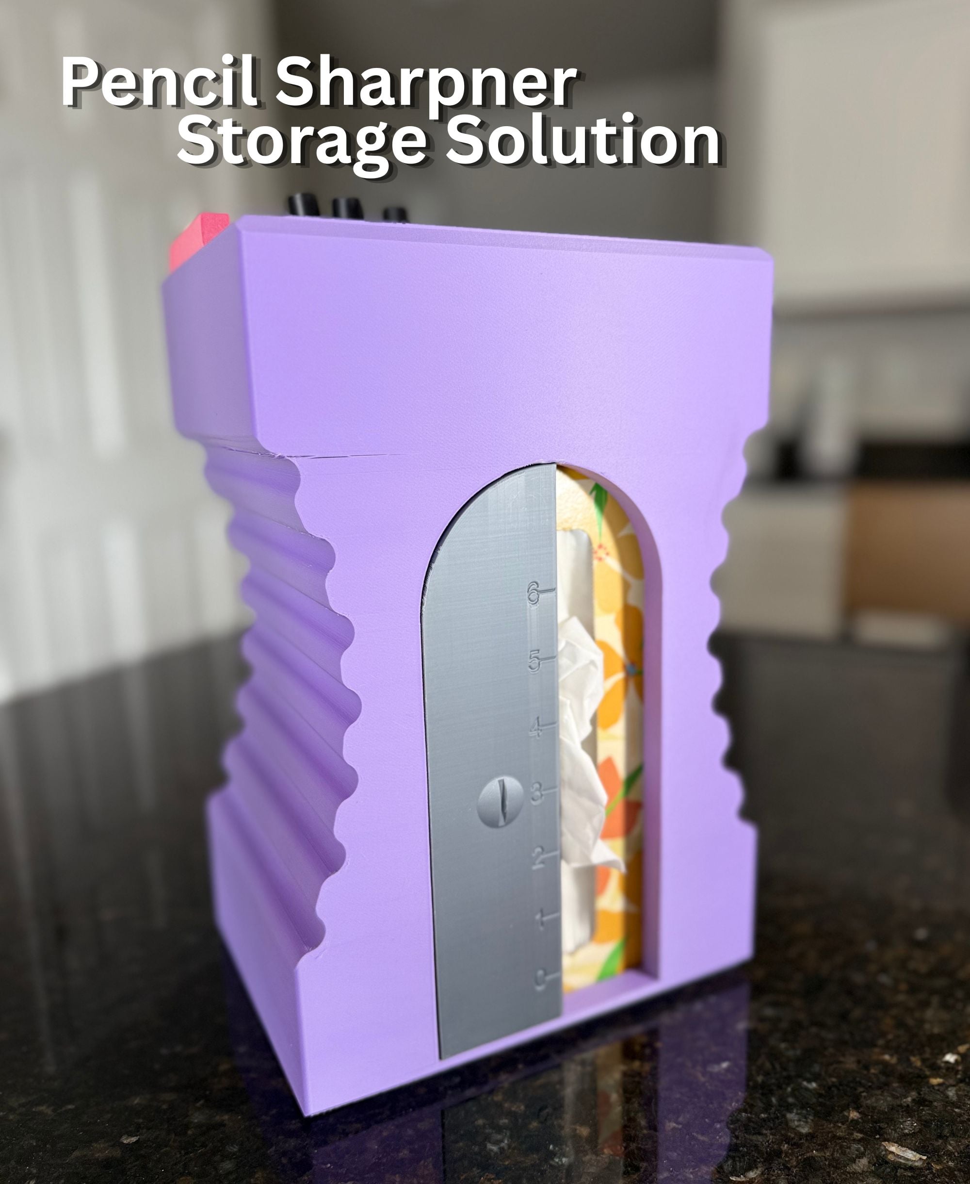 Pencil Sharpener Pencil Storage 3d model