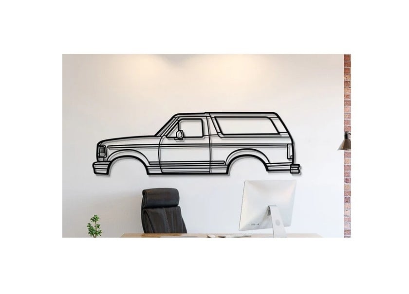 Ford Bronco 1992 Wall Art 3d model