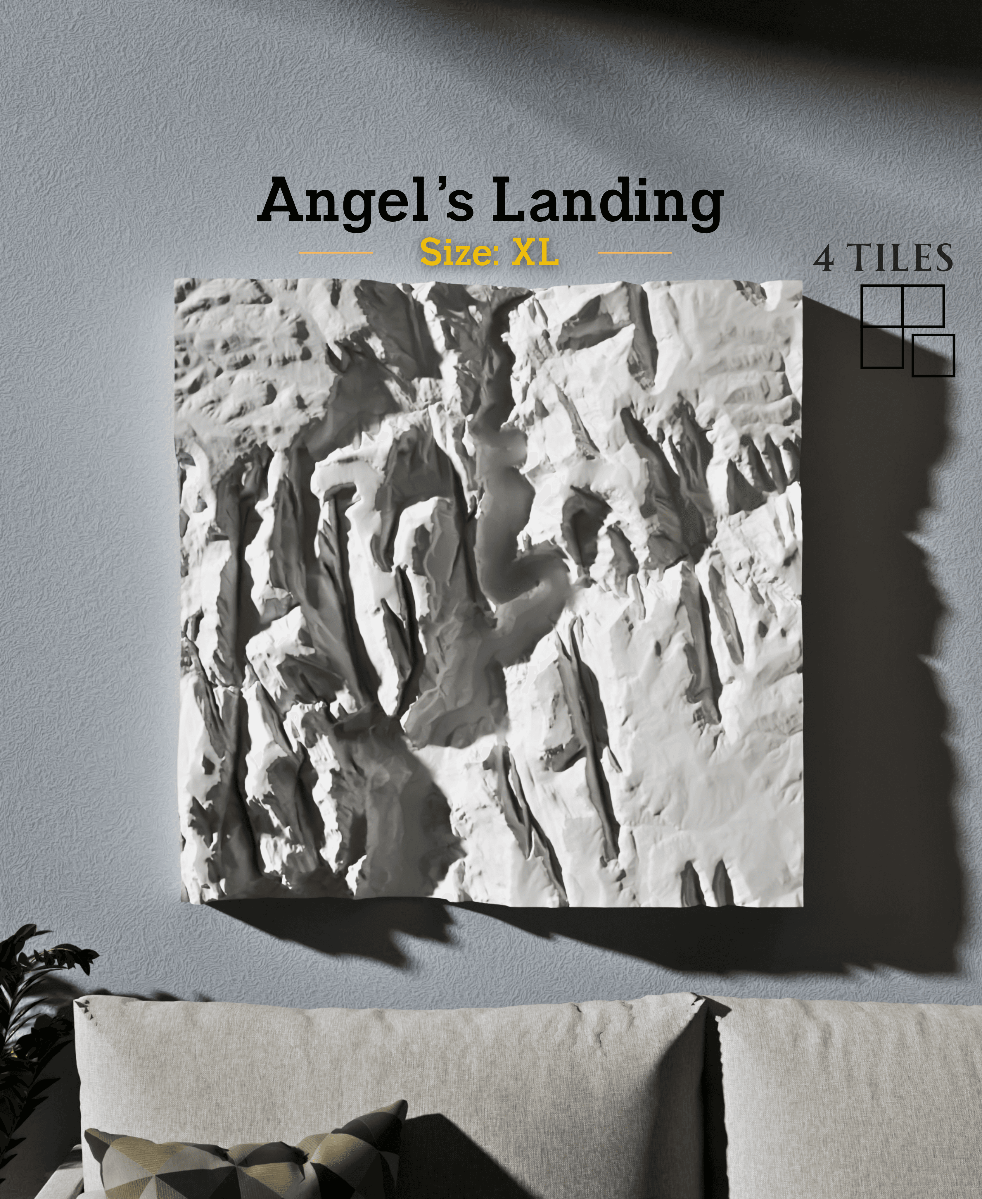 Angel’s Landing (Zion National Park) 3d model