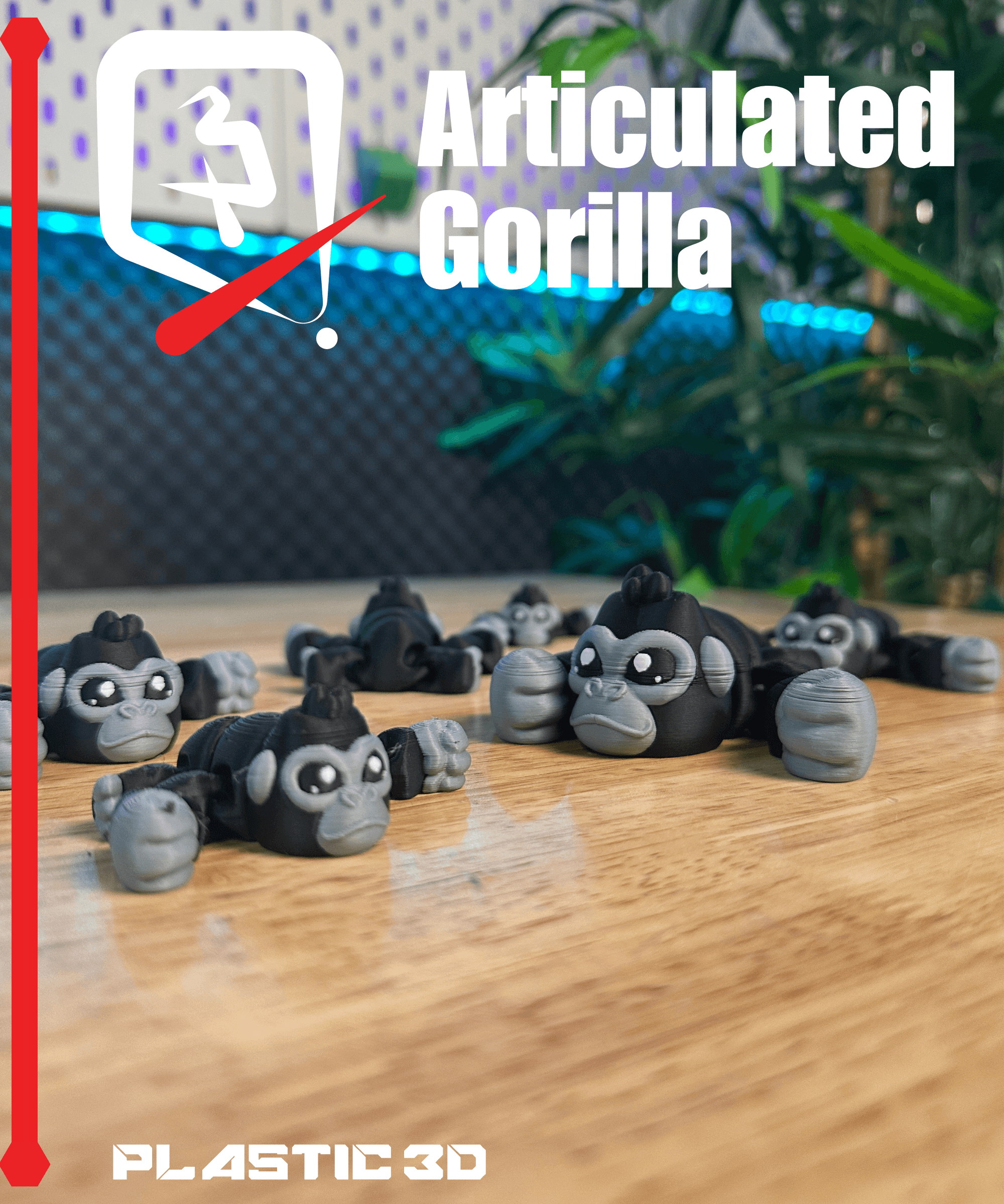 Articulated Gorilla 3d model