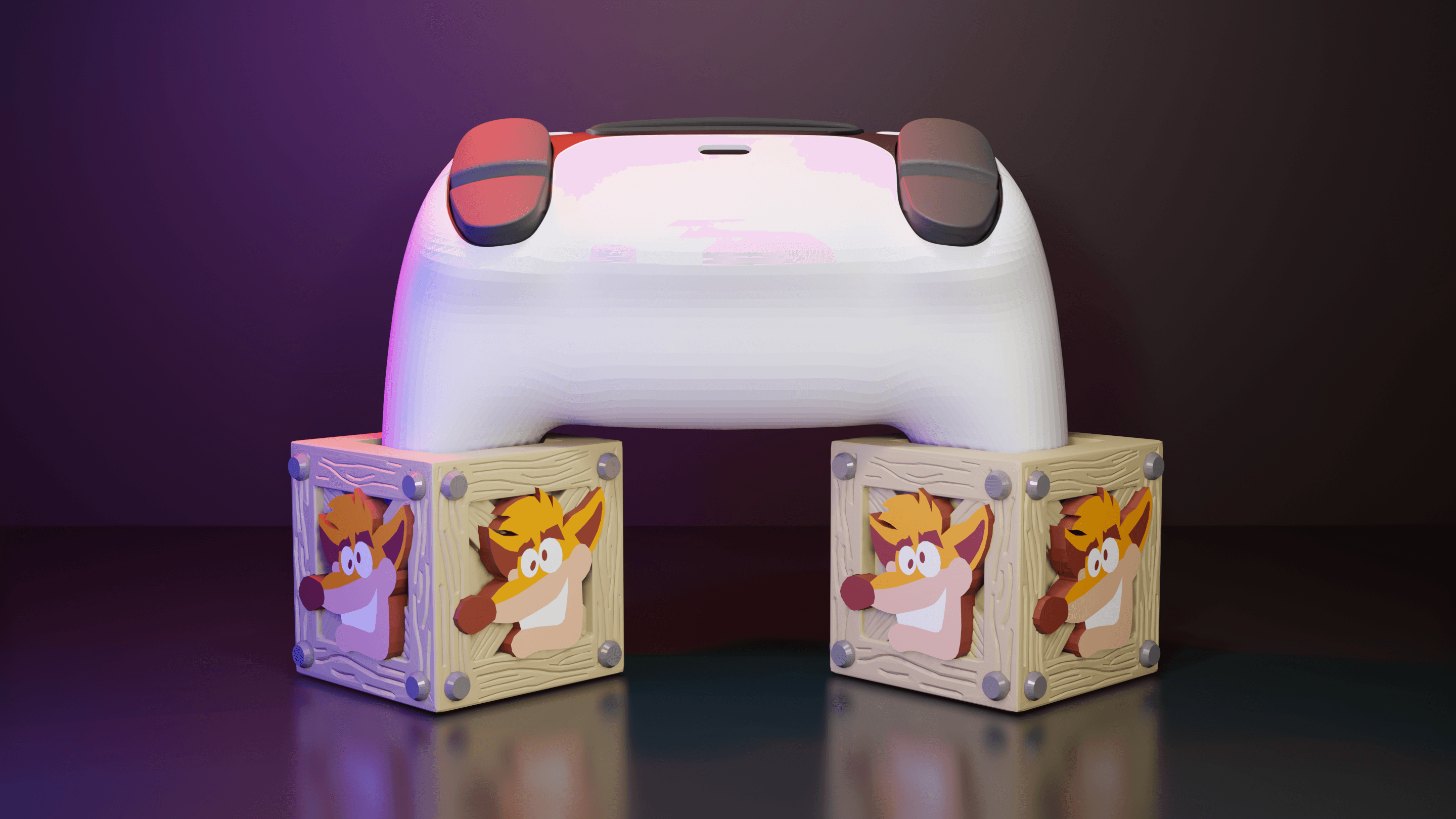 Crash PS5 Controller Holder 3d model