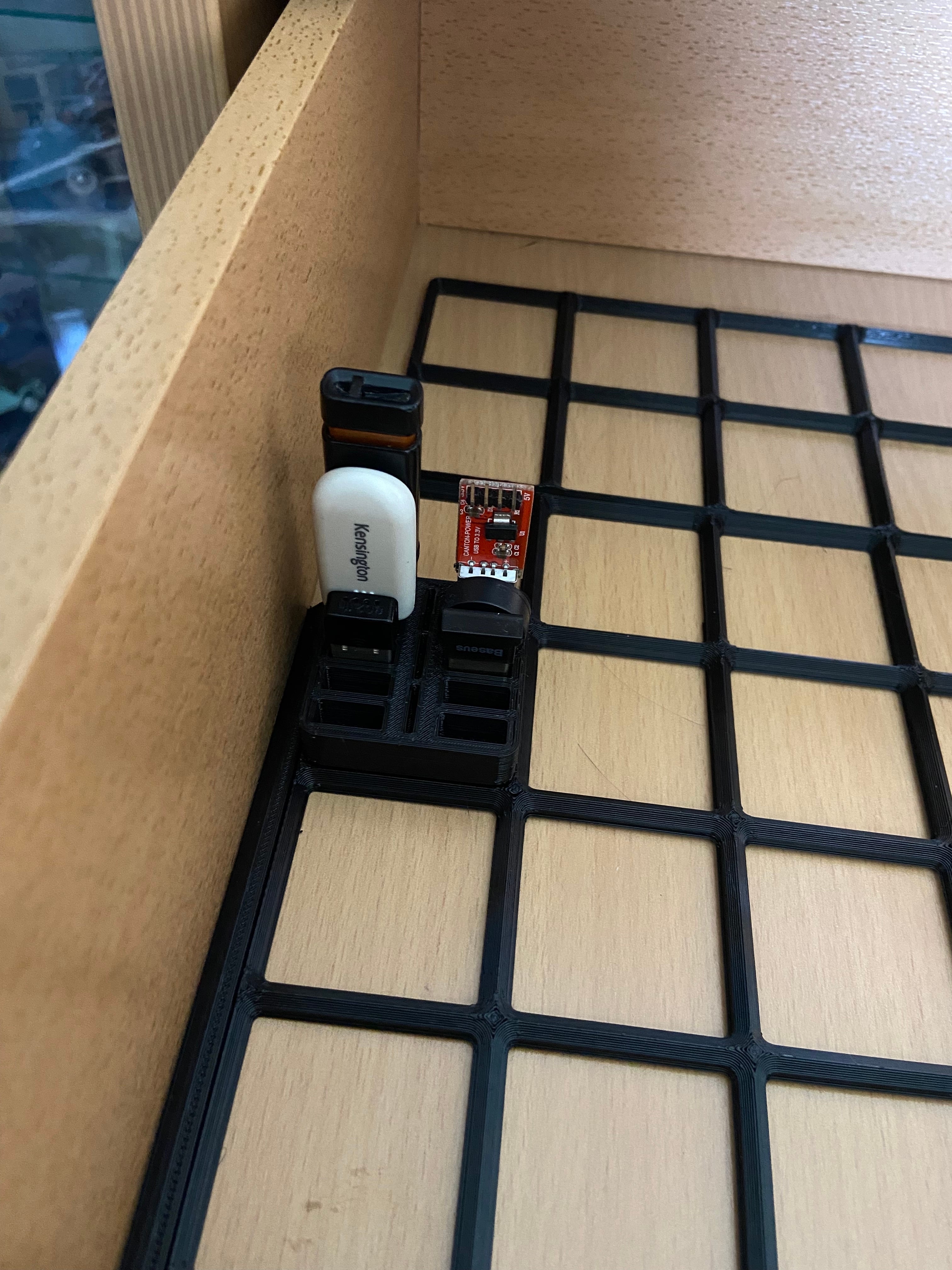 A bit wobbly, but keeps it in place