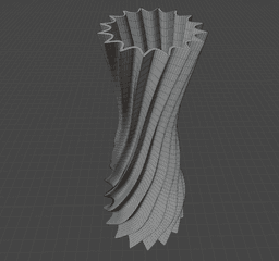 Fluted Tapered Vase 3d model
