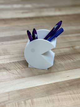 Pac-Man Pencil Holder 3d model