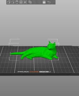 Cat lying down 3d model