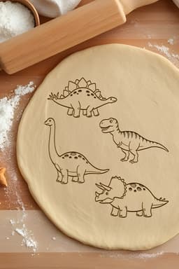 Dinosaur Cookie Cutter, Biscuit Cutter 3d model