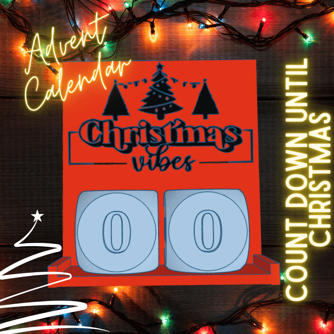 Christmas Vibes Countdown 3d model