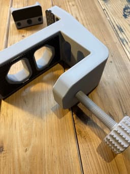 Clamp-On Vise - Fully 3D Printable 3d model