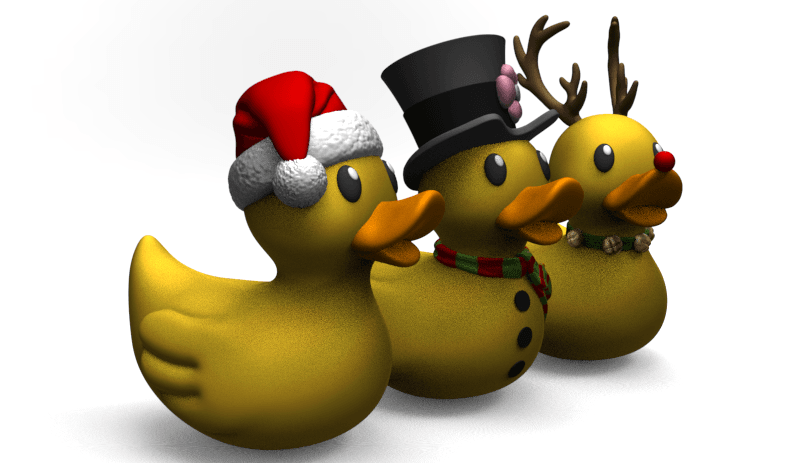 Frosty Rubber Duckie 3d model