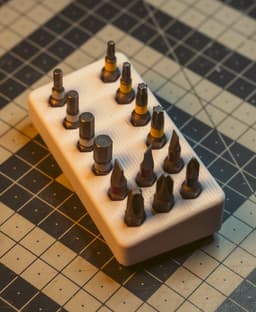 Angled Hex Bit Holder 3d model