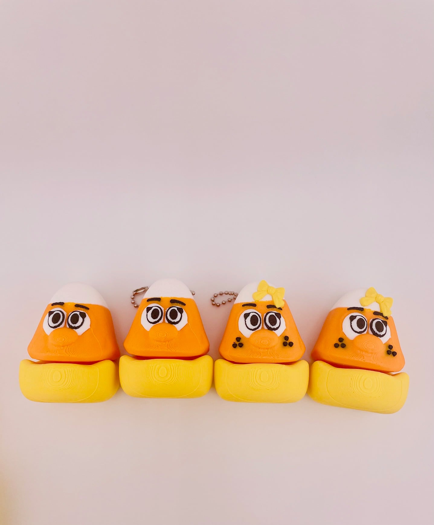 Candy Corn Mini Flexi & Key Chain Set 3d model