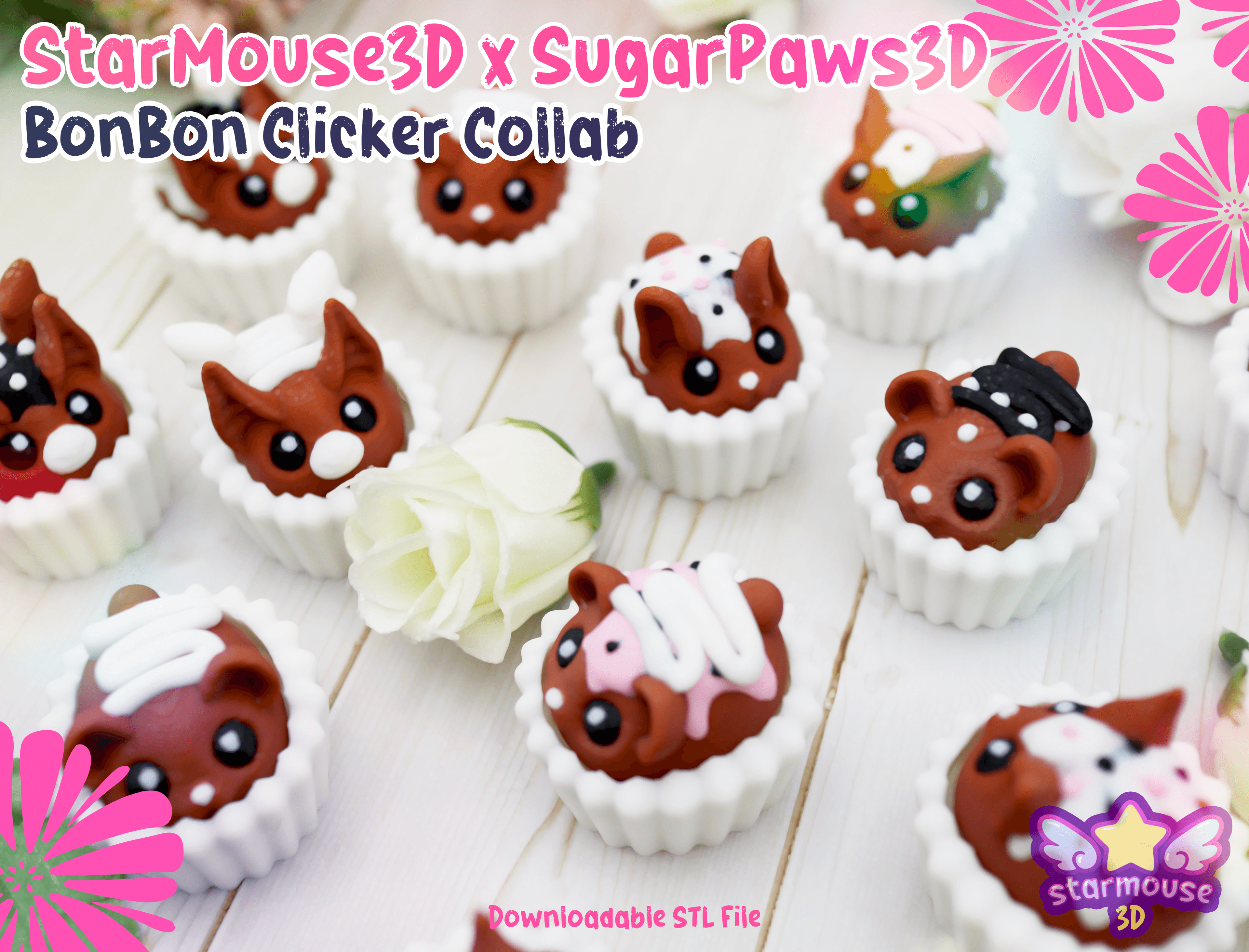 BonBon Animal Chocolate Clicker Collab 3d model