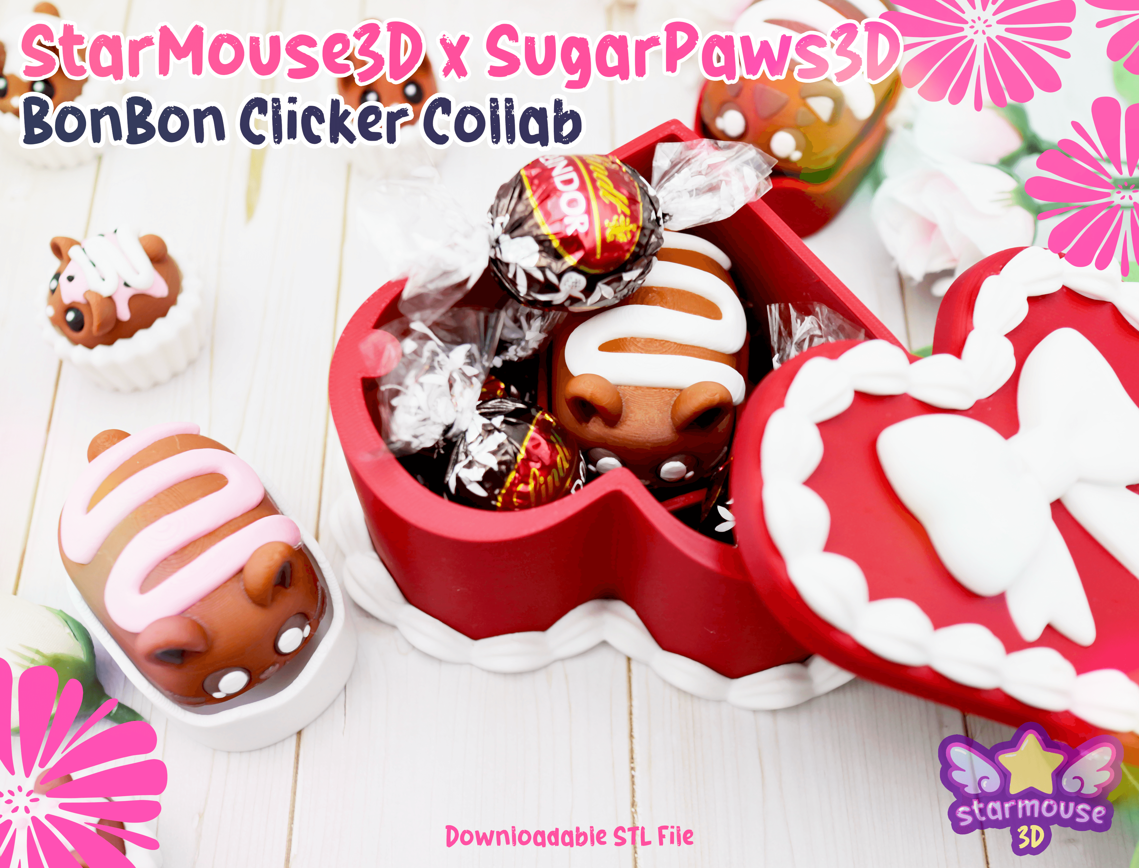 BonBon Animal Chocolate Clicker Collab 3d model