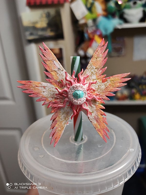 Serpahim Straw Topper 3d model