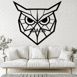 Low Poly Owl 2D Wall Art/Window Art 3d model