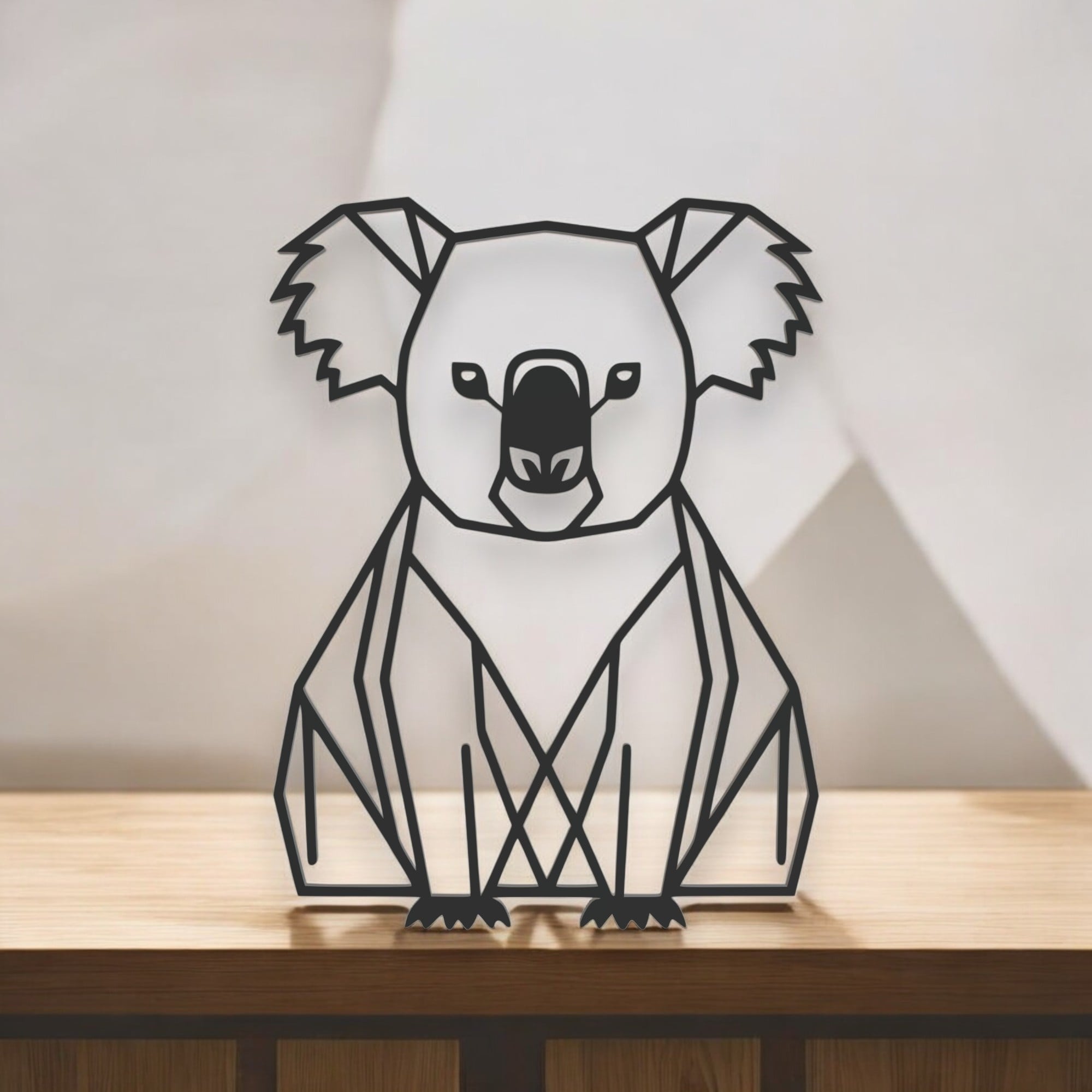 Koala Line Art - Desktop Line Art 3d model