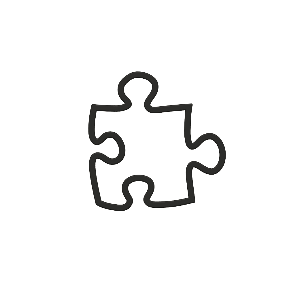 Puzzle Piece Cookie Cutter STL File - 4 inches 3d model