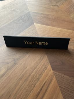Name Plate Holder and Name Plate 3d model