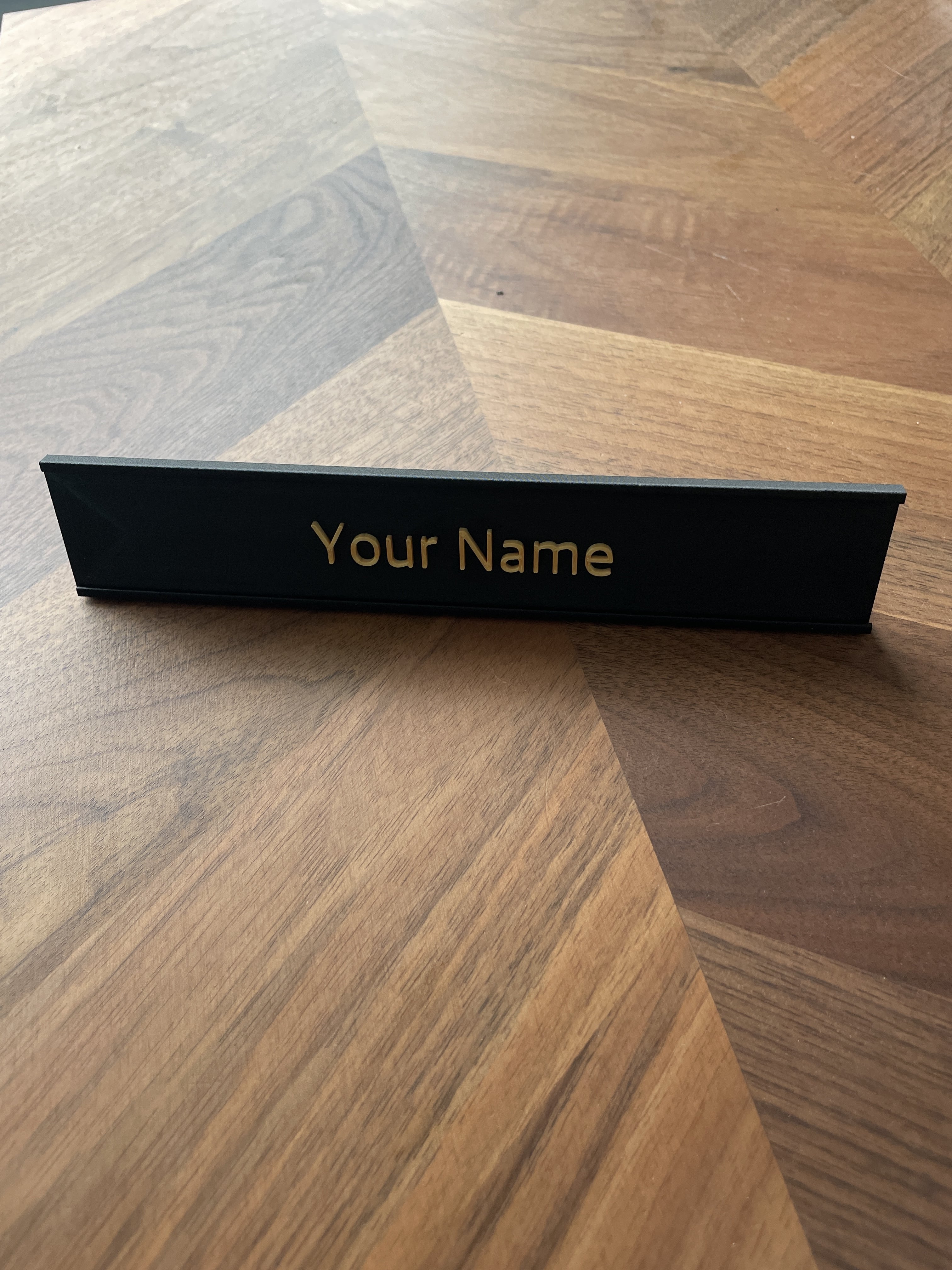 Name Plate Holder and Name Plate 3d model