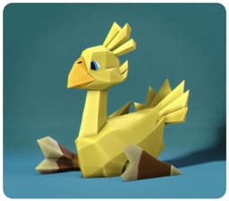 Low Poly Chocobo 3d model