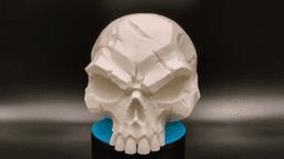 Battle-Scarred Skull - Dark Decor 3d model