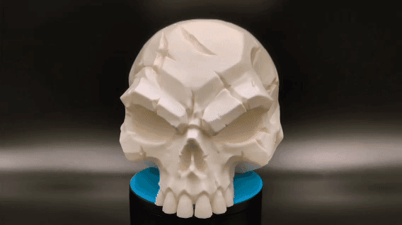 Battle-Scarred Skull - Dark Decor 3d model
