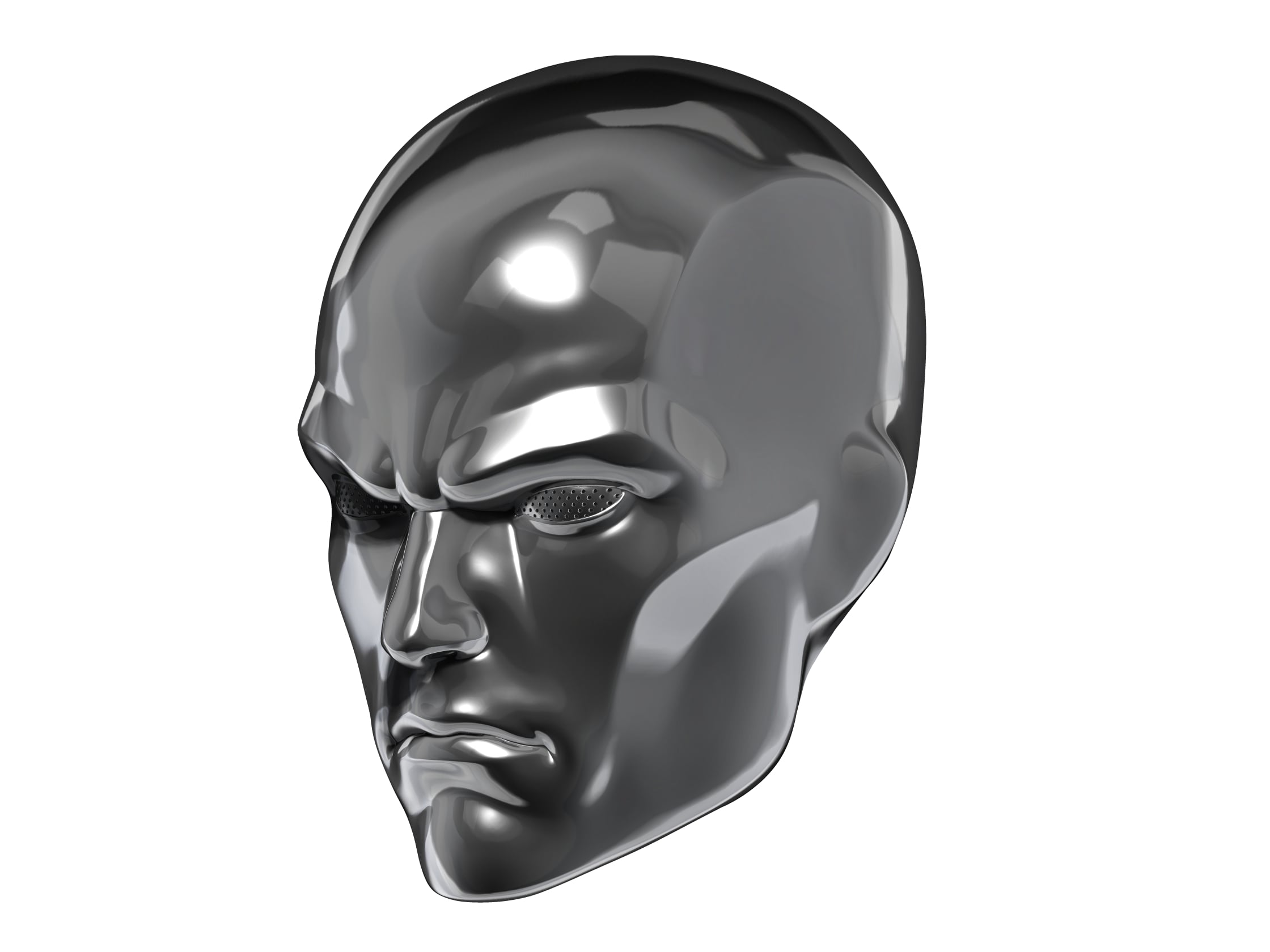 Silver Surfer Mask 3d model