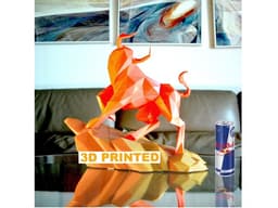 Red bull sculpture 3d model