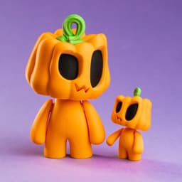 Blob Pumpkins - Mini Modular Articulated Art Toy 3d model