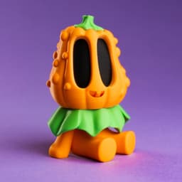 Blob Pumpkins - Mini Modular Articulated Art Toy 3d model