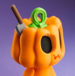 Blob Pumpkins - Mini Modular Articulated Art Toy 3d model