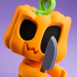 Blob Pumpkins - Mini Modular Articulated Art Toy 3d model