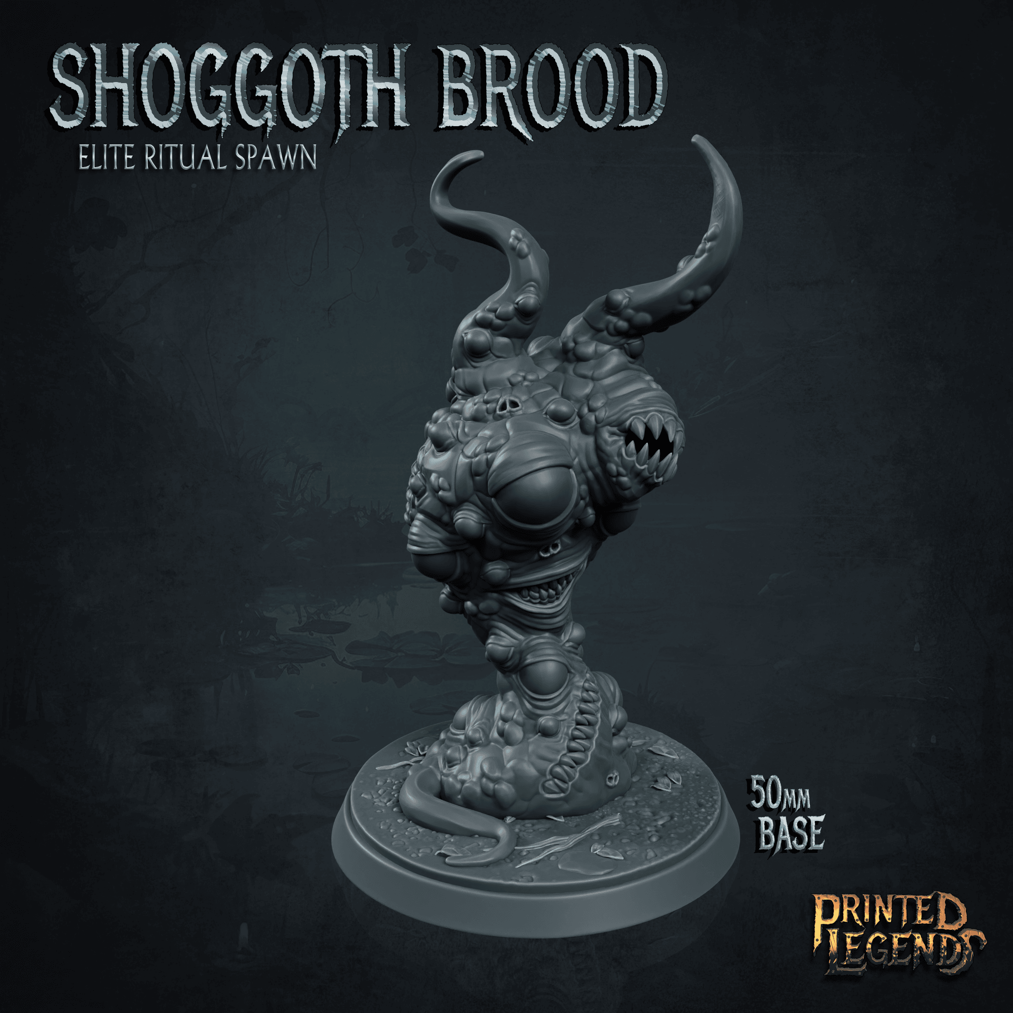 Shoggoth Spawn 02 (50mm Base) 3d model