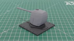Mk45 Mod2 Naval Deck Gun 3D Print 3d model